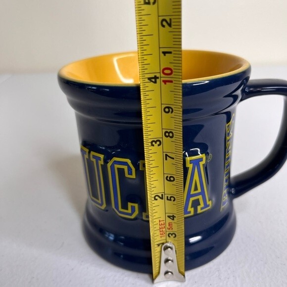 The Encore Group UCLA Bruins 3D Raised Logo Blue Gold Ceramic Coffee Cup Mug - Picture 9 of 11